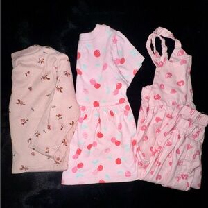 Baby girl pink patterned bundle🥰